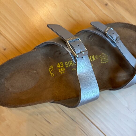 BIRKENSTOCK Mayari Sandals Women's Size 43 EU (US 12 to 12.5) Silver - Picture 4 of 13